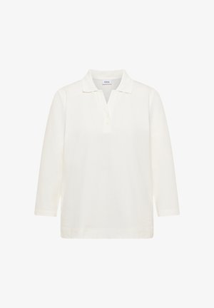 Cecil, 3/4-SLEEVE POLO SHIRT WITH BUTTON DETAIL - Polo - vanilla white