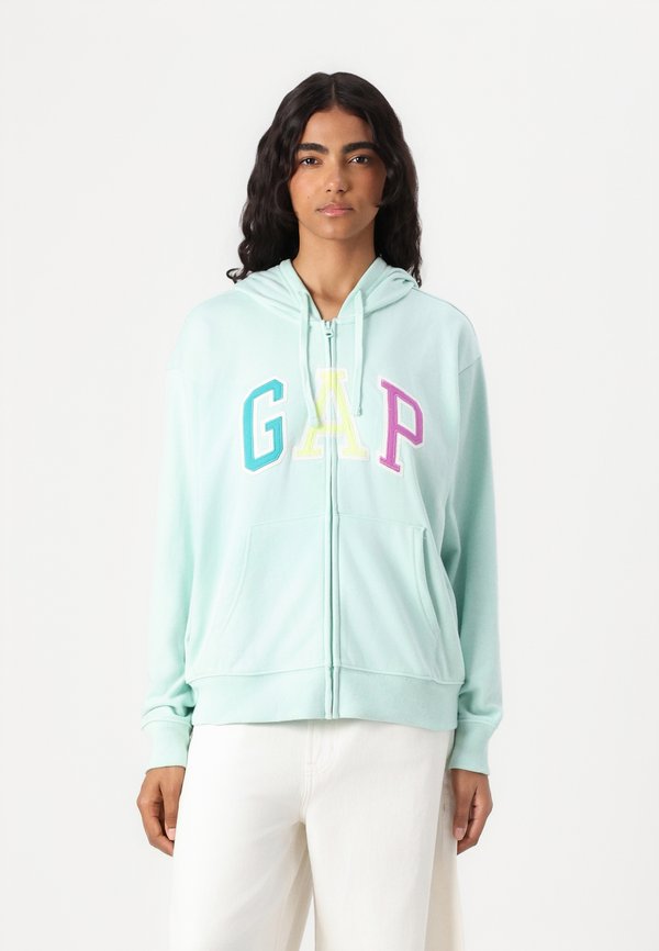 HERITAGE - Zip-up sweatshirt - crystal mint