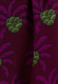 adL V-NECK PLEATED - Mono - printed damson