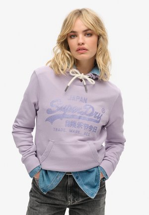 Superdry & Co METALLIC GRAPHIC - Jersey con capucha - lila