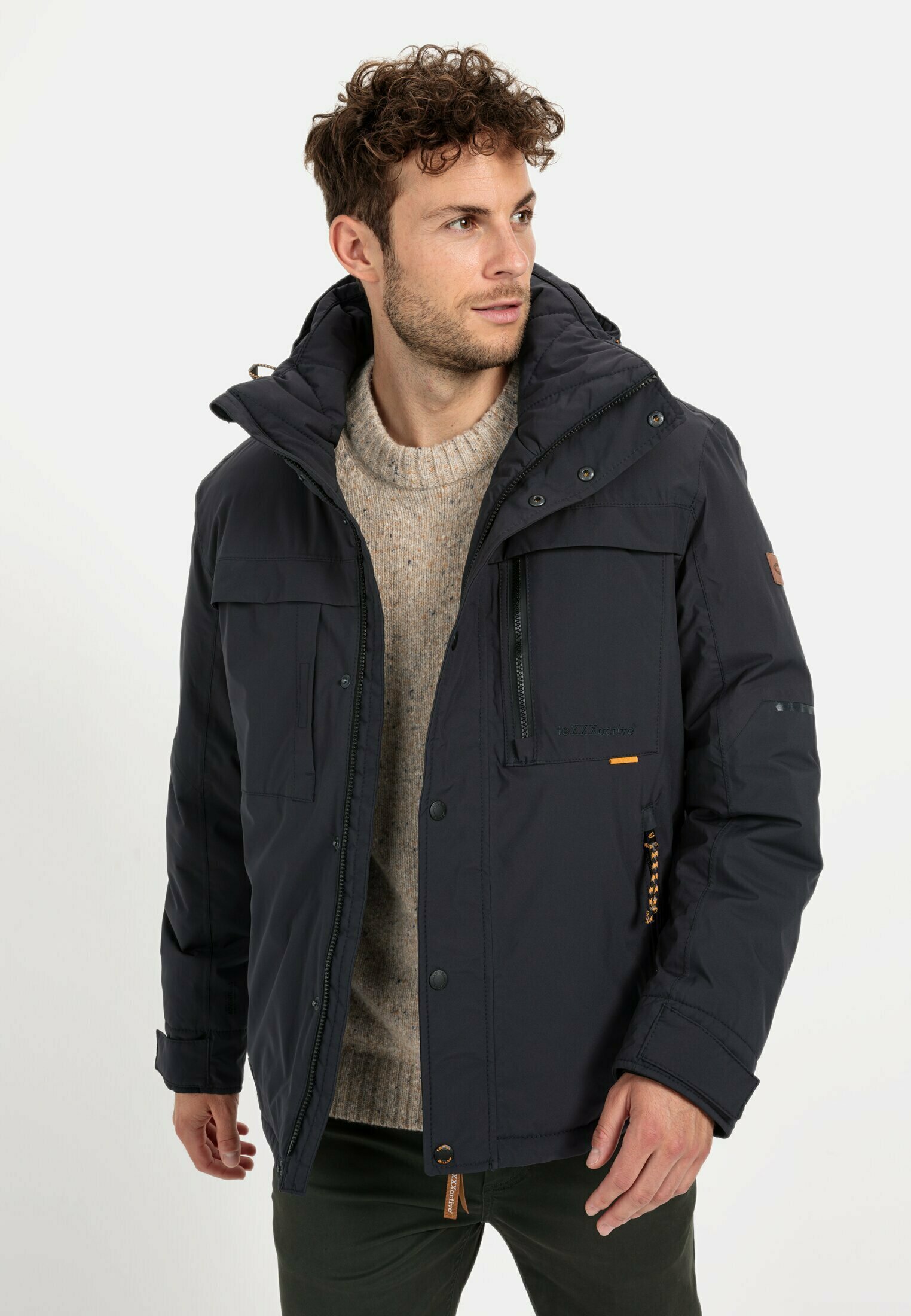 camel active MIT ABNEHMBARER Regenjacke wasserabweisende Jacke