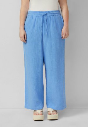 QS HOSE - Stoffhose - blau