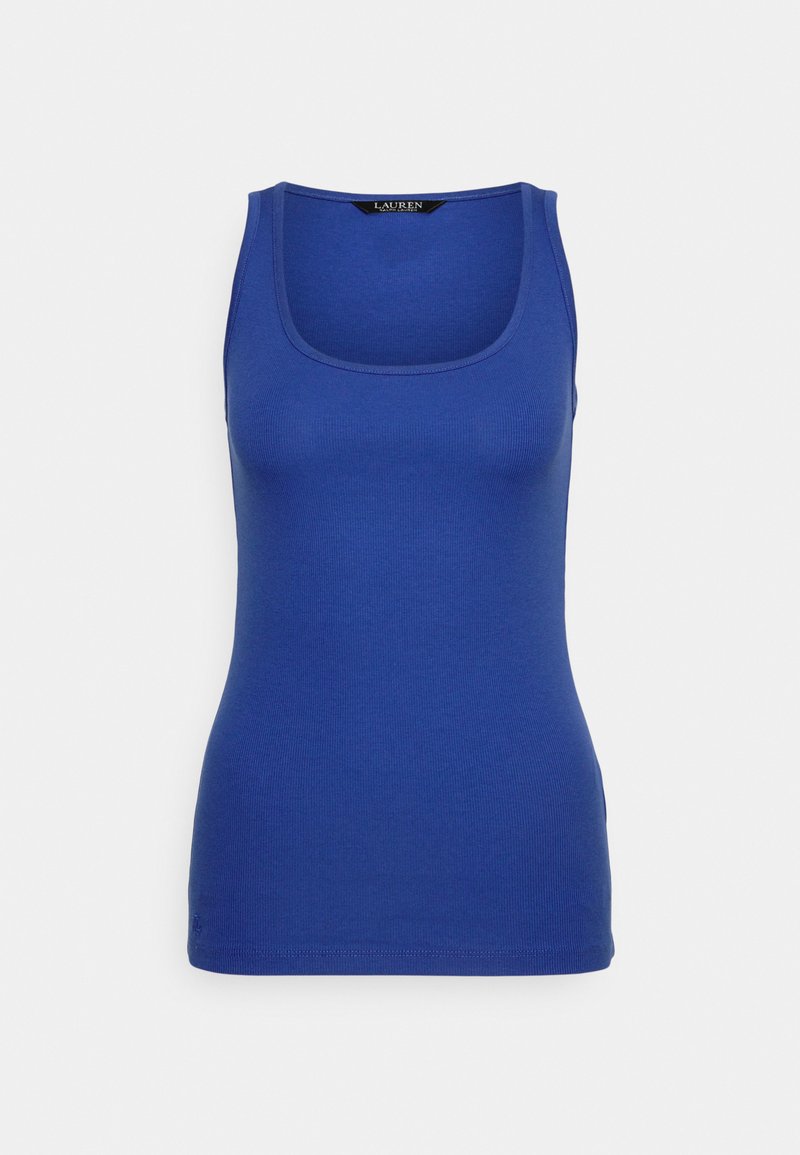 Lauren Ralph Lauren STRETCH COTTON TANK TOP - Top - soft sapphire