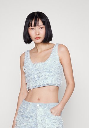 DL1961 TANK  - Μπλούζα - denim fur (vintage)