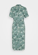 Vero Moda VMBUMPY SS CALF SHIRT DRESS NOOS Modrá / Blc - Bezplatné