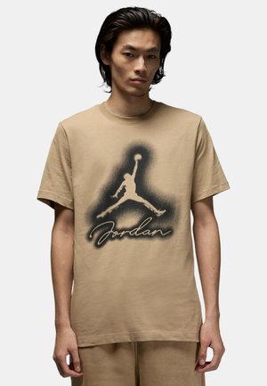 T-shirt con stampa - brown