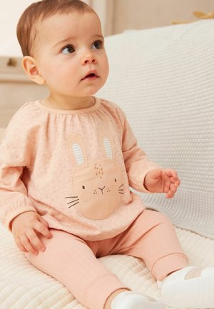 SET STANDARD - Langærmet T-shirt - peach pink bunny