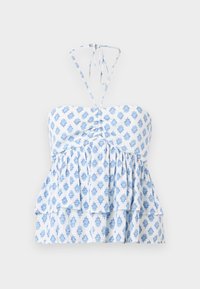 Hollister Co. STRAPLESS CONVERTIBLE DOUBLE TIER BABYDOLL - Toppi - white