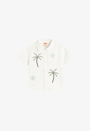 Koton SHORT SLEEVE - Vapaa-ajan kauluspaita - beige