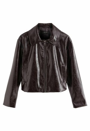 CRACKLE REGULAR FIT - Mākslīgās ādas jaka - berry red