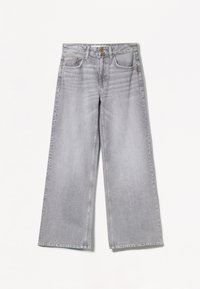 Bershka WIDE-LEG - Široke nogavice - grey