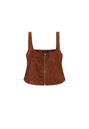 Massimo Dutti Waistcoat - mottled brown
