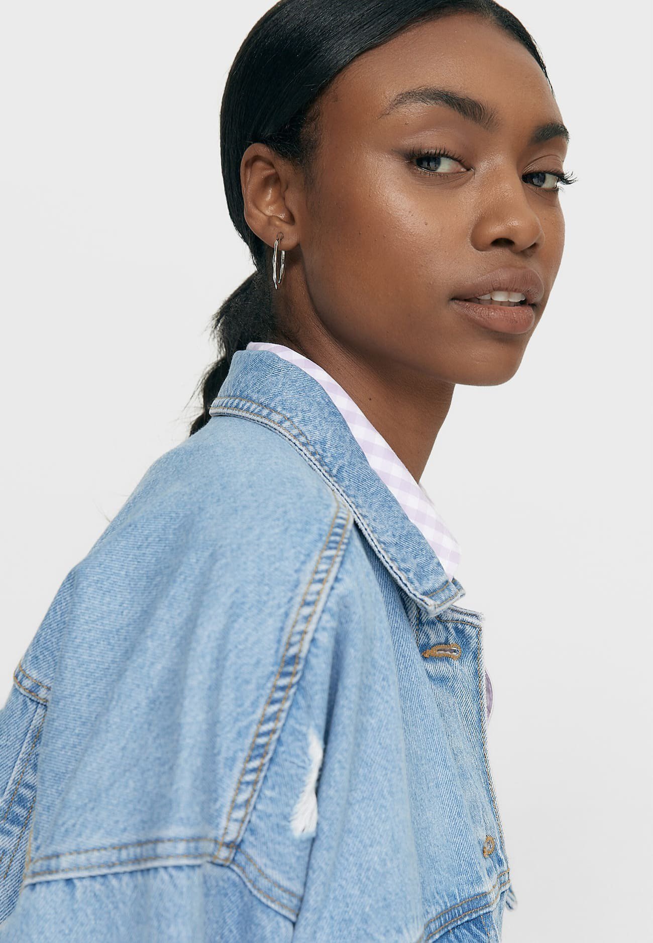 Stradivarius Denim jacket - blue 