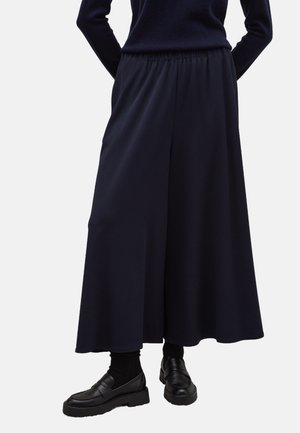 STRETCH  PALAZZO RELAXED FIT - Broek - navy blue