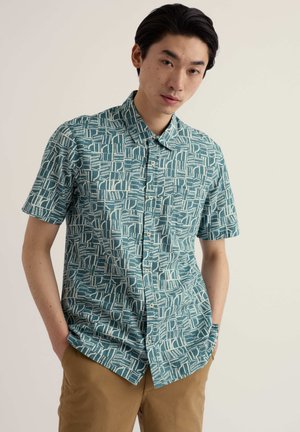 Seasalt Cornwall, SEASALT CORNWALL PALORES SHORT SLEEVE SHIRT - Camisa - blue - wall lines estuary