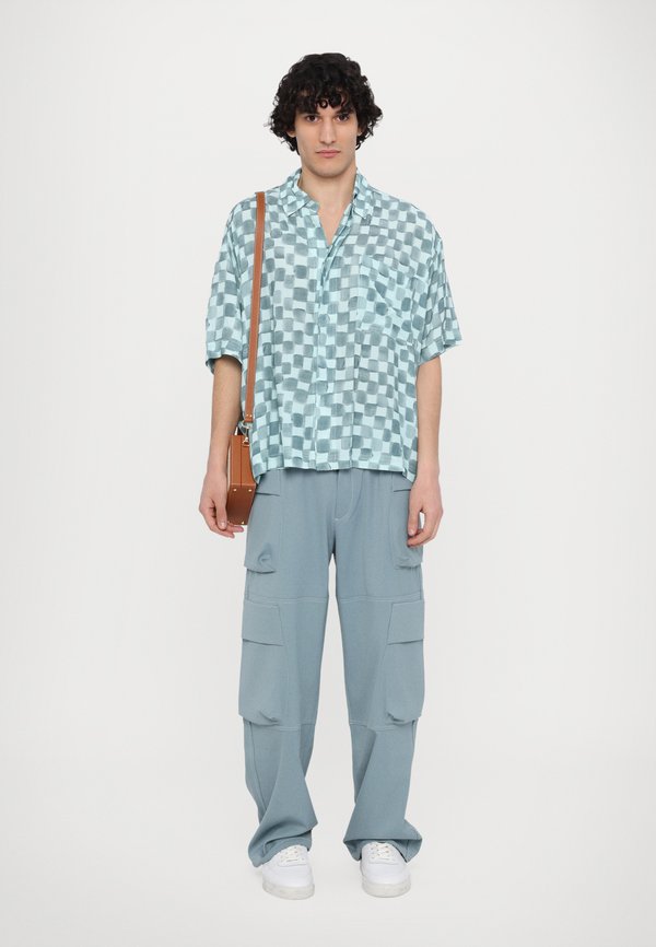 CHESS CROPPED SHIRT OVERSIZE UNISEX - Hemdbluse