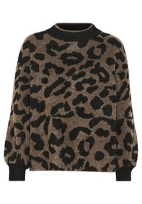 WILMA - Džemper - brown black animal pattern