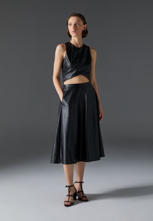 LEATHER - Sandals - black