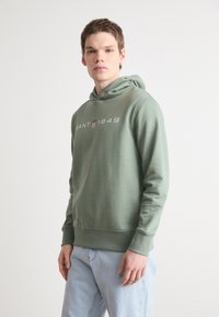 GANT Felpa con cappuccio - pastel green
