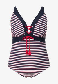 Ulla Popken BOTANICAL - Badpak - black/zwart Ulla Popken BOTANICAL - Badpak - black/zwart