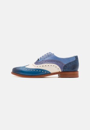 SELINA - Lace-ups - white/sky blue/moroccan blue/marine