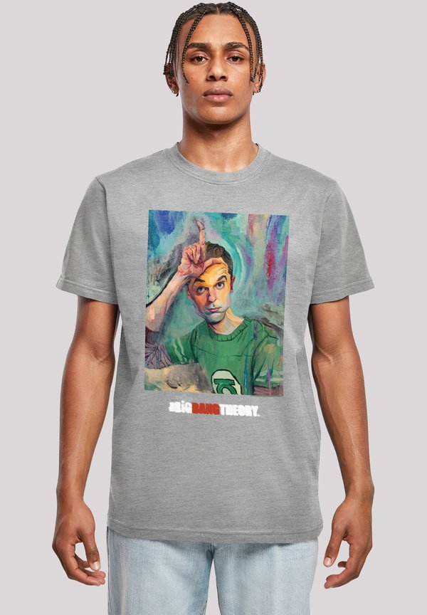 BIG BANG THEORY TV SERIE SHELDON LOSER PAINTING - T-Shirt print