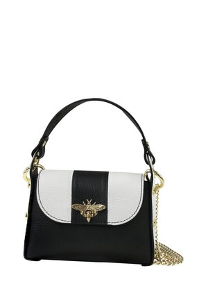 DrachenLeder Handtasche - schwarz weiß