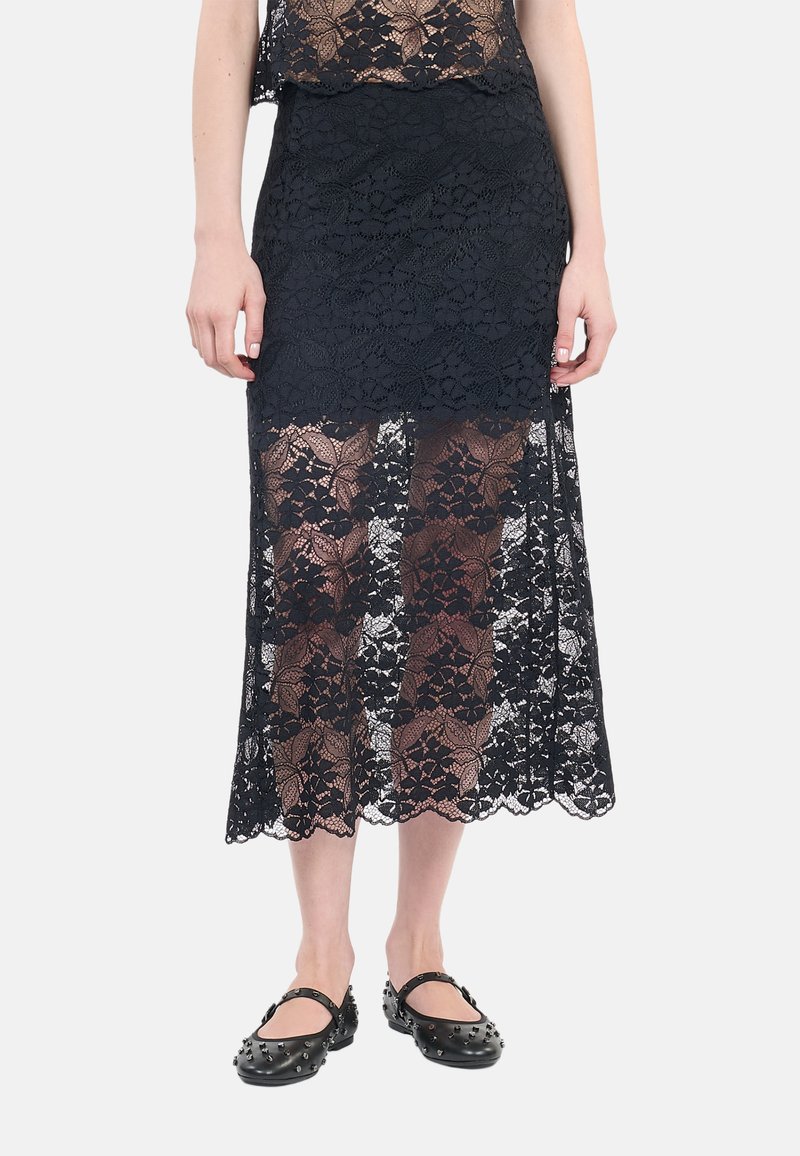 The Kooples - A-line skirt - black, Enlarge