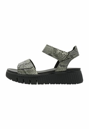 Tamaris, Sandales compensées - black snake