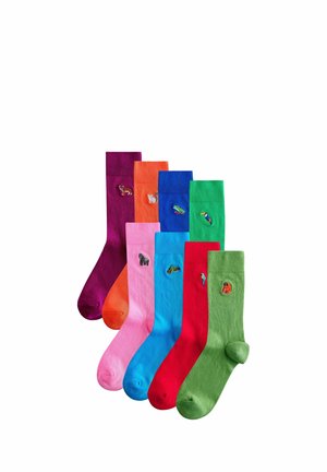Next EMBROIDERED SOCKS EIGHT PACK - Zoknik - blue/green/red safari