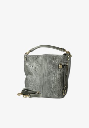 DrachenLeder Handtasche - grau