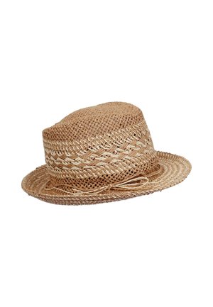 SUMMER TRILBY CONTRASTING PATTERN - Hut - camel clay