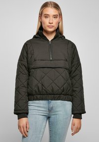 Urban Classics - DIAMOND QUILTED - Téli dzseki - black Miniatűr kép 1