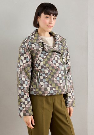 Scotch & Soda QUILTED BIKER JACKET - Light jacket - multicolor