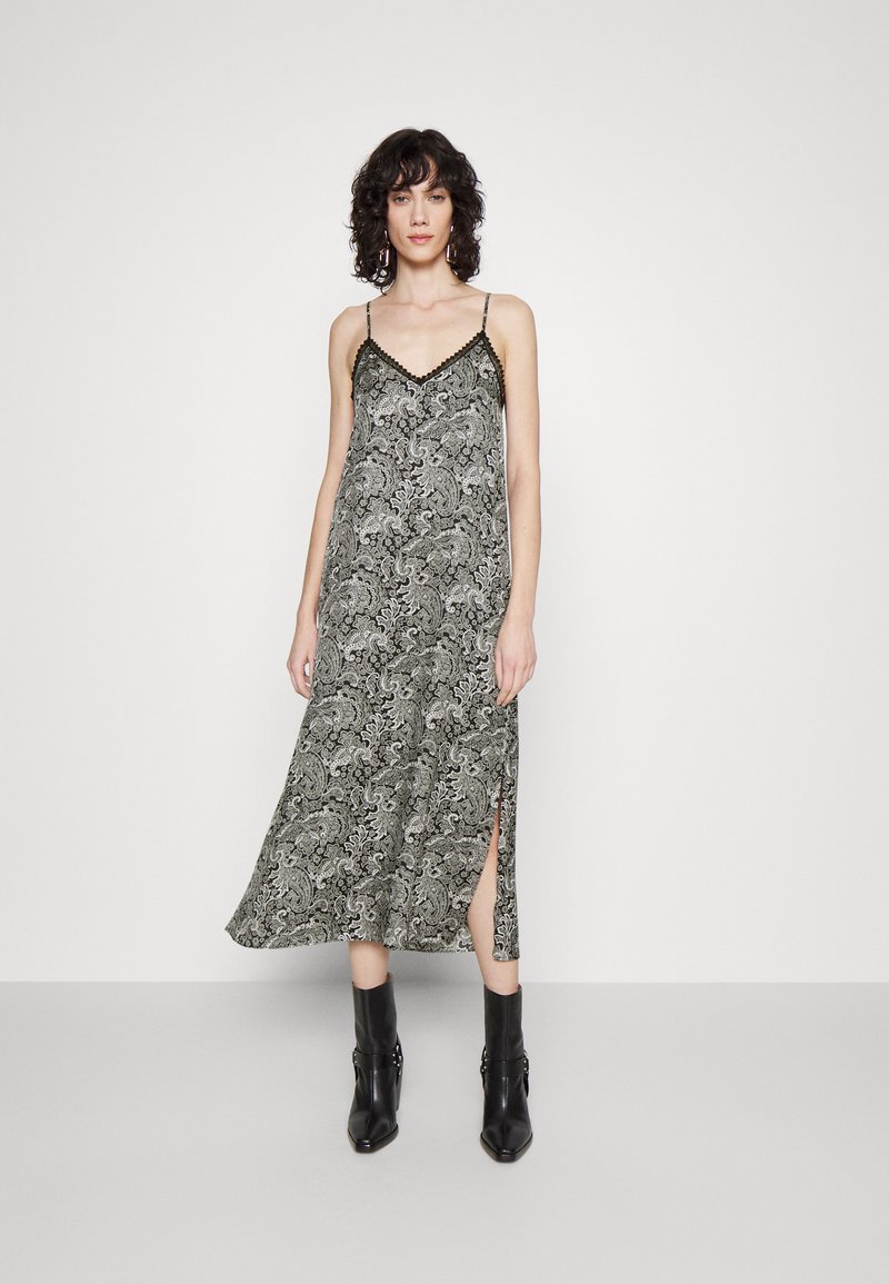 The Kooples ROBE Dienas kleita black white/melns Zalando.lv