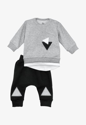 2TLG SET  TRIANGLE - Sweater - black grey