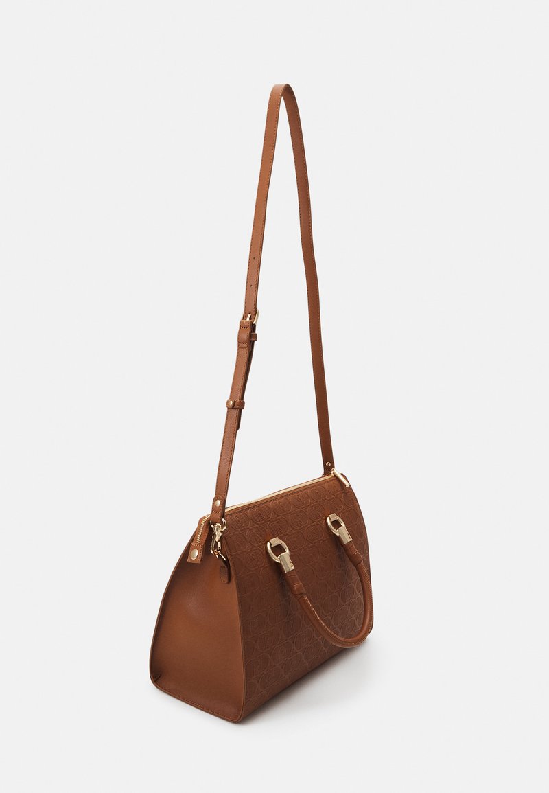 Sac à Main LIU JO Affidabile - Modèle Satchel Taille M - Couleur Deer (marron) - Polyester Texturé - Neuf étiqueté