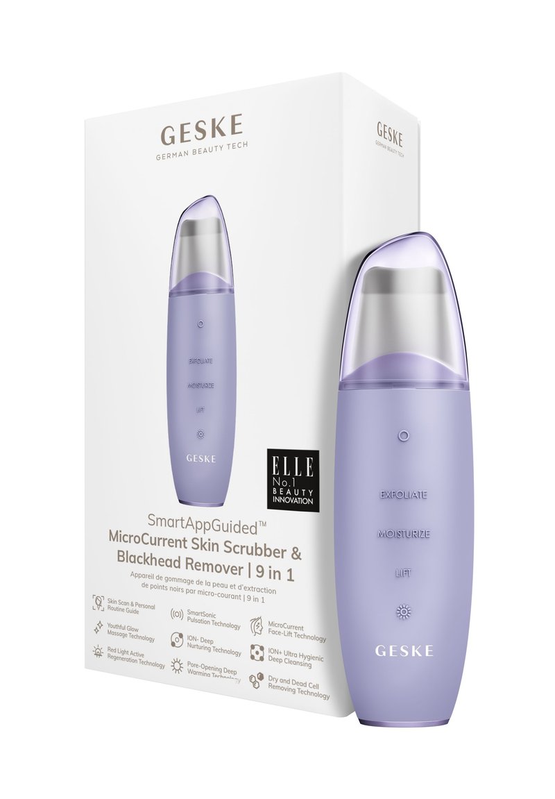 GESKE MICROCURRENT SKIN SCRUBBER BLACKHEAD REMOVER 9 IN 1 - Ansiktsvård - tillbehör - purple