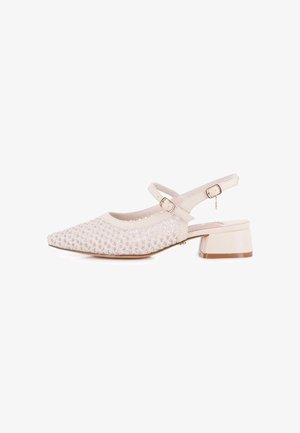 Blogger, ZAPATOS DE TACÓN DESTALONADO BLOGGER DE MUJER MODELO BROKLING - Tacones - blanco