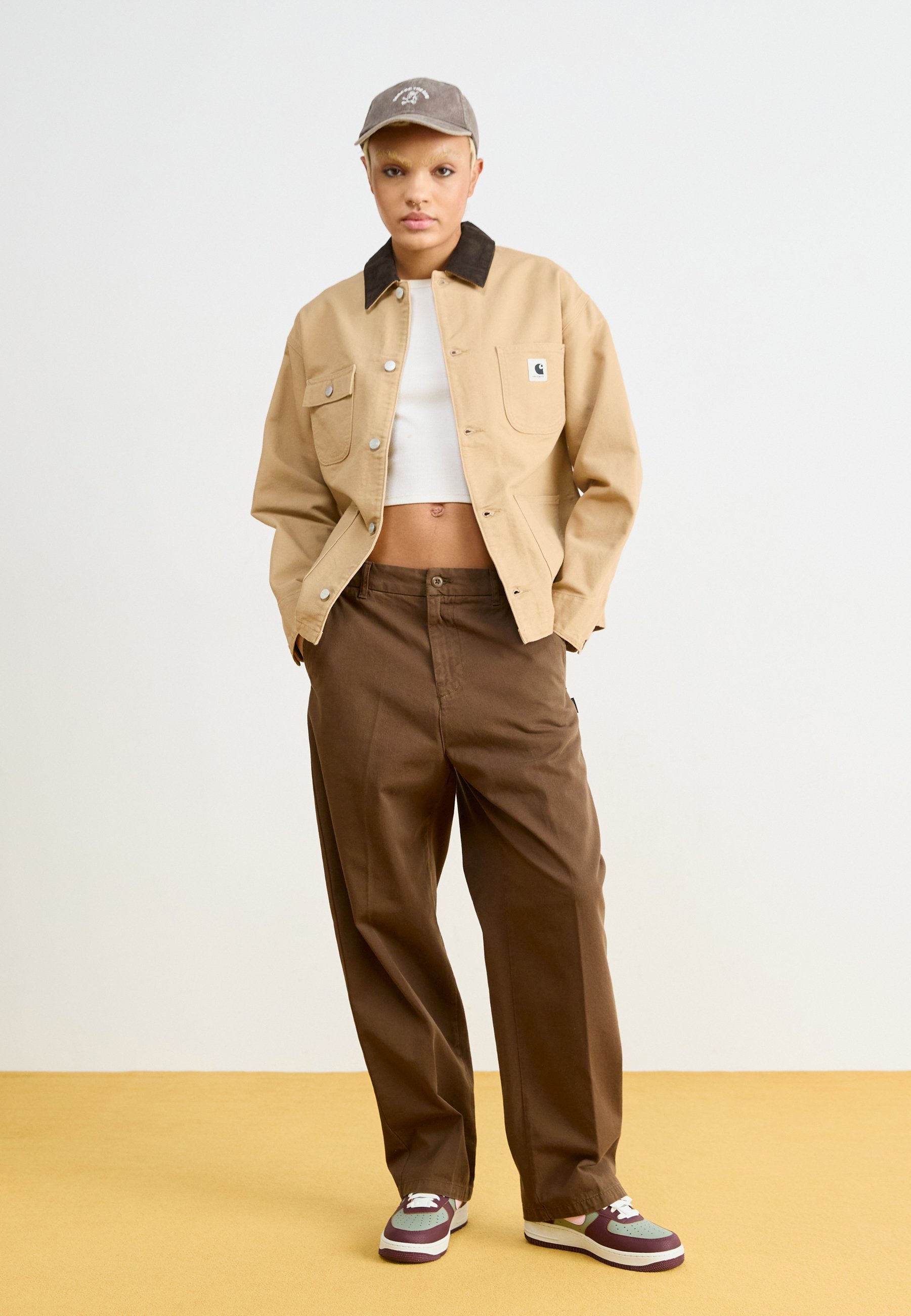 Carhartt WIP MICHIGAN - Summer jacket - dusty brown/tobacco rinsed