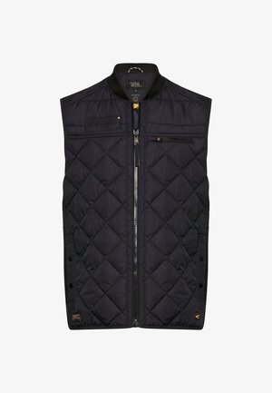 camel active, WASSERABWEISENDE WESTE MIT WÄRMENDEN TASCHENFUTTER - Weste - dark navy