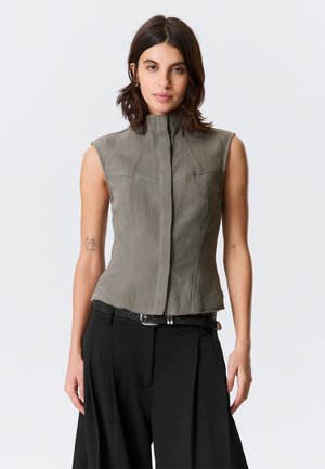 AICHA - Topper - grey medium dusty