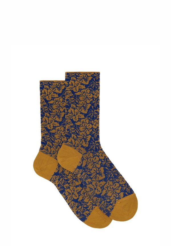 WITH FLORAL PATTERN - Socken - giallo