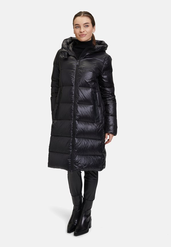 Daunenmantel - schwarz