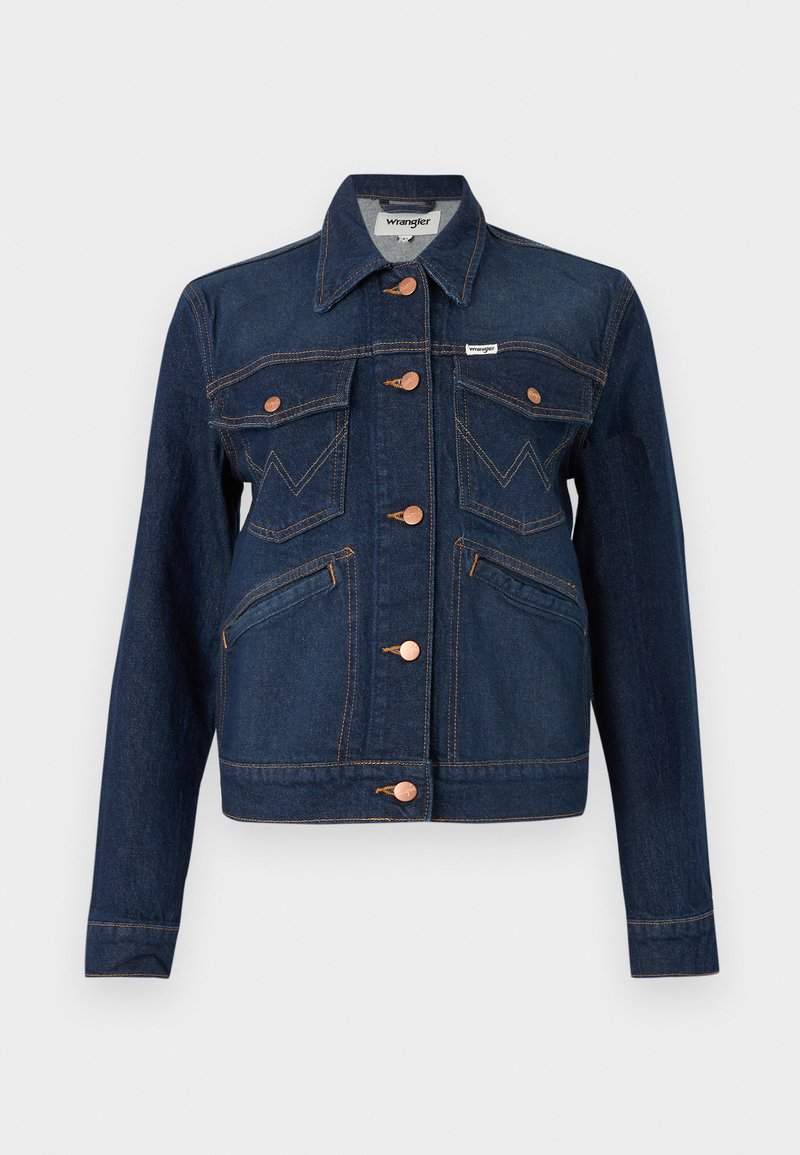 Wrangler Spijkerjas donkerblauw denim