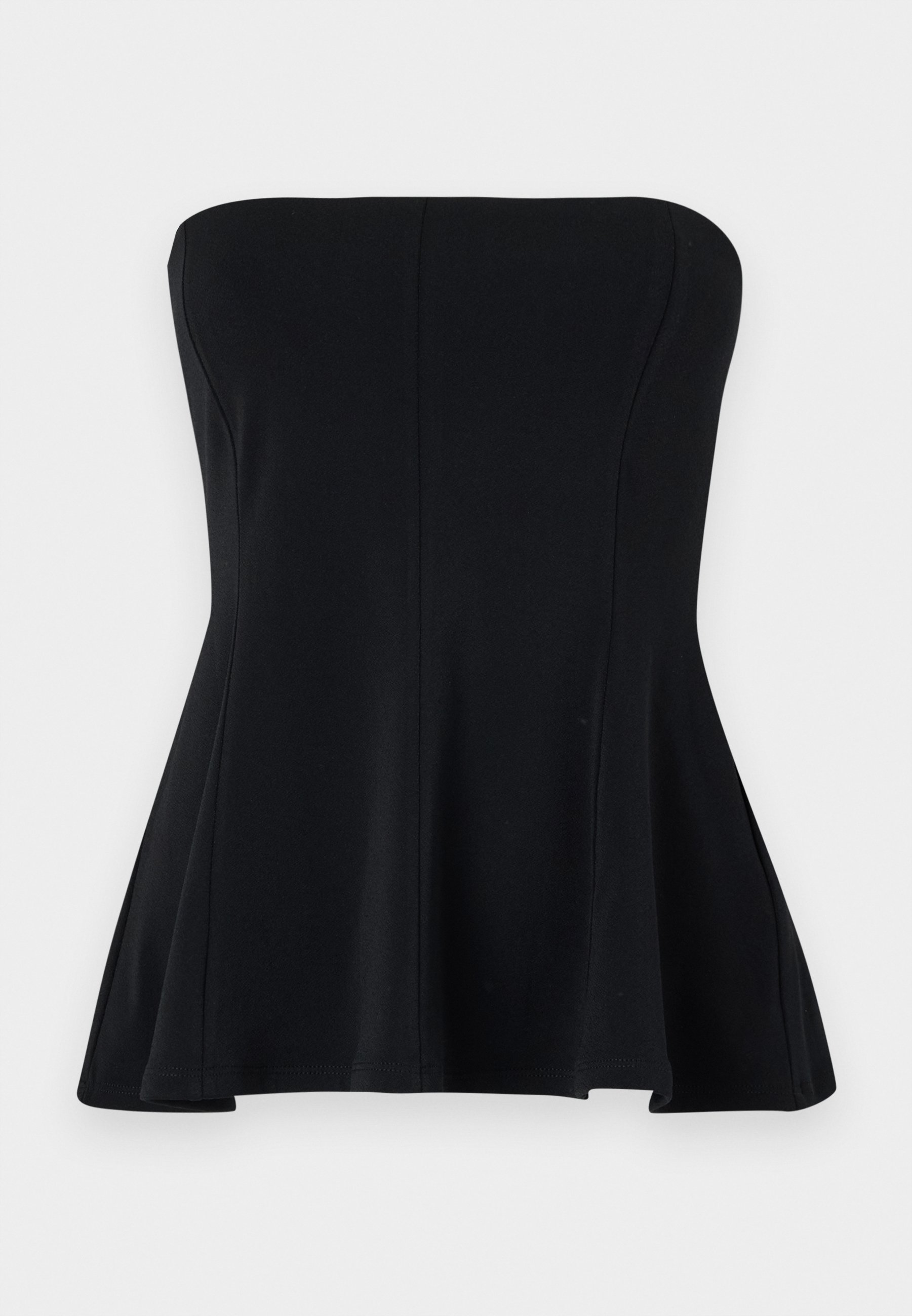 Peplum tube top