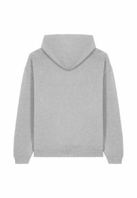 Felpa grigia realizzata in tessuto morbido, con una vestibilità comoda, maniche lunghe, cappuccio con cordino e polsini e orlo a costine.