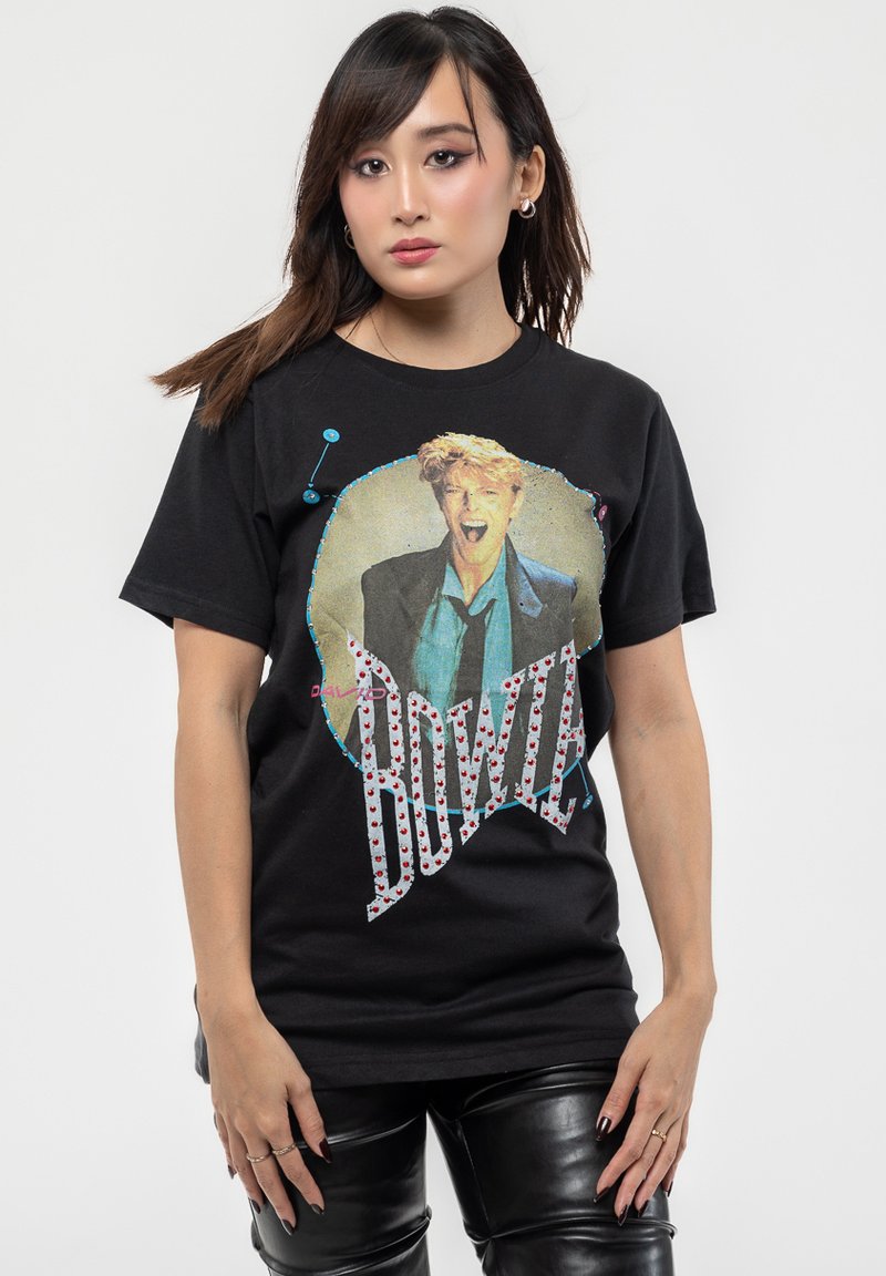 Paradiso Clothing DAVID BOWIE VINTAGE 1983 DIAMANTE - Print T-shirt - black