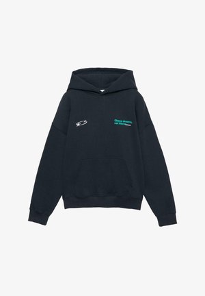 STAR AND SLOGAN - Kapucnis pulóver - dark blue
