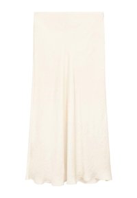 FLOWING SATIN MIDI - Gonna a campana - beige